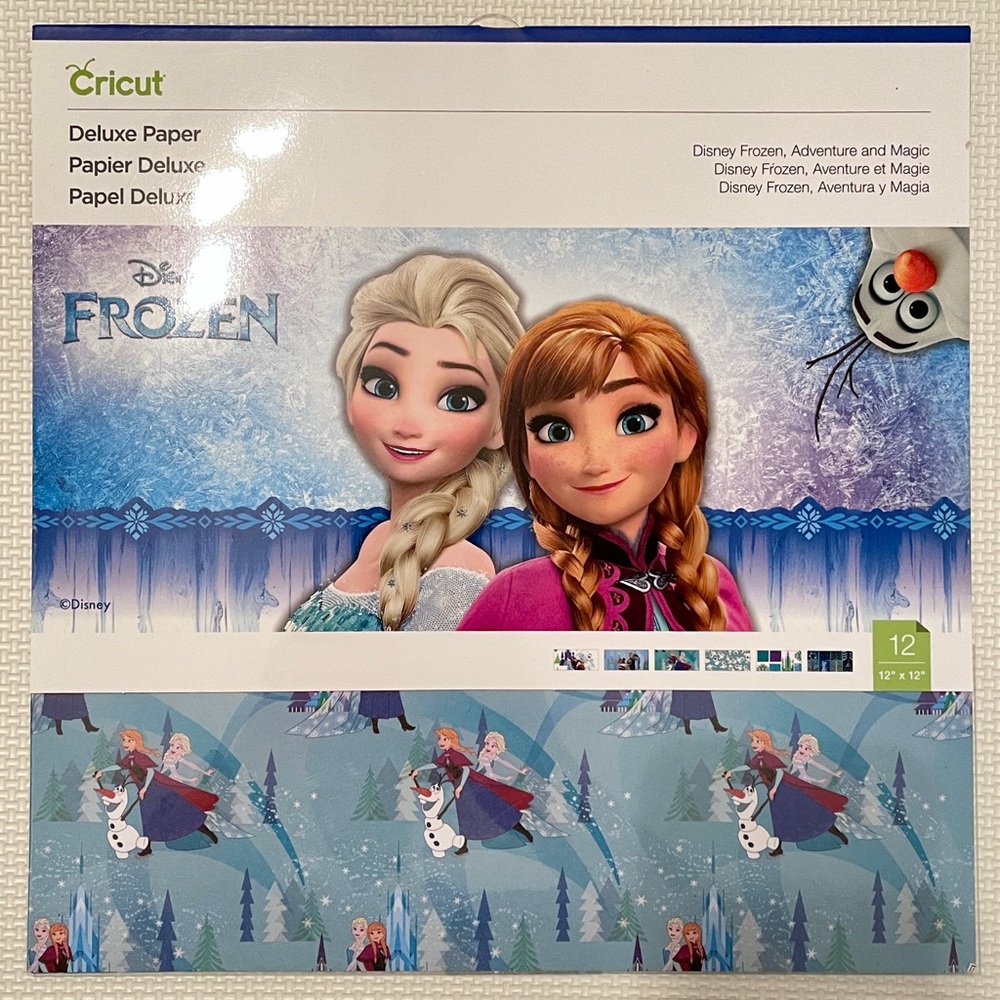 *NEW* Disney Frozen Deluxe Paper (Cricut) - 12 Sheets, BUNDLE & SAVE